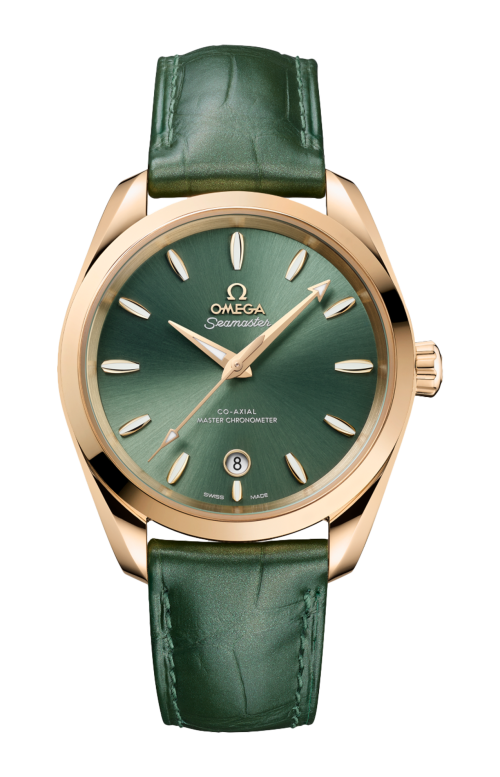 SEAMASTER AQUA TERRA SHADES 38 MM, ORO MOONSHINE™ SU PELLE - 220.53.38.20.10.001