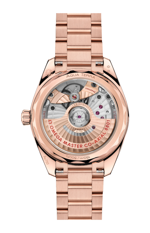 SEAMASTER AQUA TERRA SHADES 34 MM, ORO SEDNA™ SU ORO SEDNA™ - 220.50.34.20.09.001