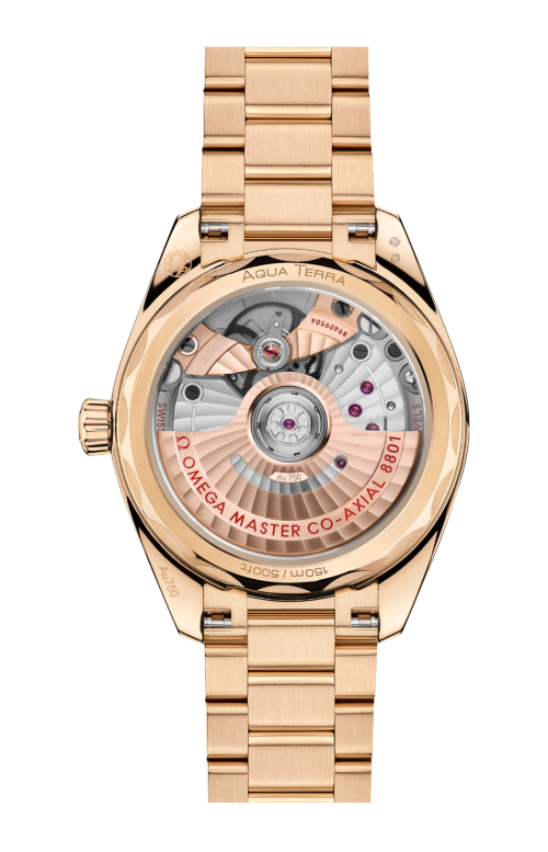 SEAMASTER AQUA TERRA SHADES 38 MM, ORO MOONSHINE™ SU ORO MOONSHINE™ - 220.50.34.20.02.001