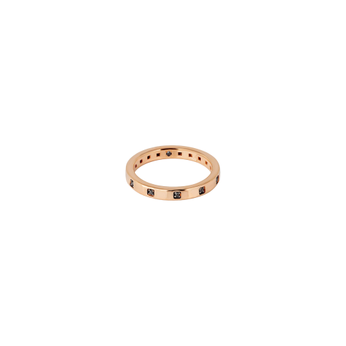 VERETTA GOLD IN ORO ROSSO 9KT CON DIAMANTI BLACK - MINAN10BRGFE9KT