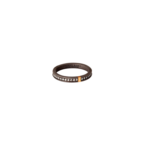 VERETTA GIRODITO MINIMAL IN TITANIO, ORO 18KT E DIAMANTI WHITE - MINANTRGWFE