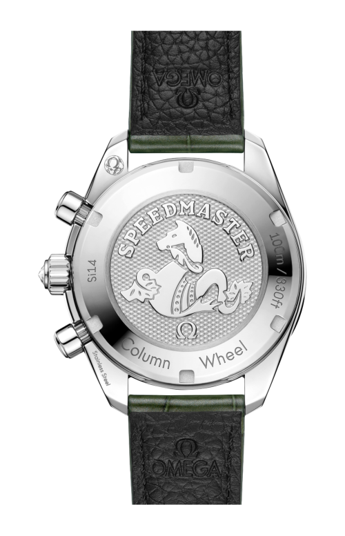 SPEEDMASTER 38 MM, ACCIAIO SU ALLIGATORE - 324.18.38.50.60.001