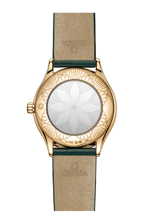 DE VILLE MINI TRÉSOR 26 MM, ORO MOONSHINE™ SU ALLIGATORE - 428.58.26.60.99.001
