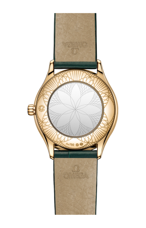 DE VILLE MINI TRÉSOR 26 MM, ORO MOONSHINE™ SU ALLIGATORE - 428.58.26.60.99.002