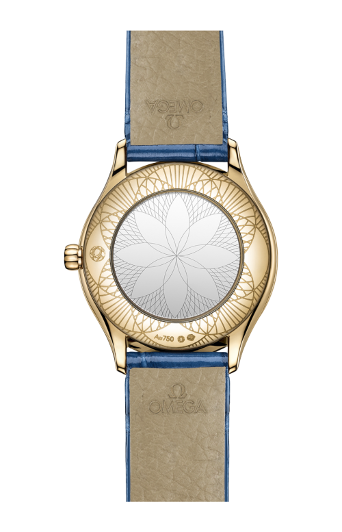 DE VILLE MINI TRÉSOR 26 MM, ORO MOONSHINE™ SU ALLIGATORE - 428.58.26.60.04.002