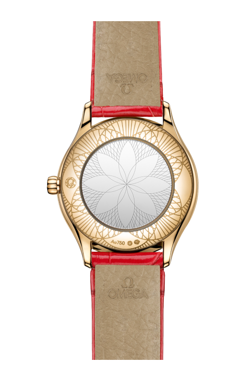 DE VILLE MINI TRÉSOR 26 MM, ORO MOONSHINE™ SU ALLIGATORE - 428.58.26.60.04.003