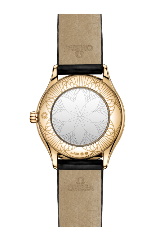 DE VILLE MINI TRÉSOR 26 MM, ORO MOONSHINE™ SU TESSUTO - 428.57.26.60.99.001
