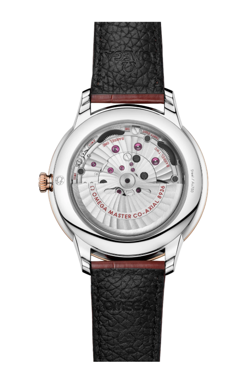 DE VILLE PRESTIGE 42 MM, ACCIAIO-ORO SEDNA™ SU ALLIGATORE - 434.23.42.22.02.001