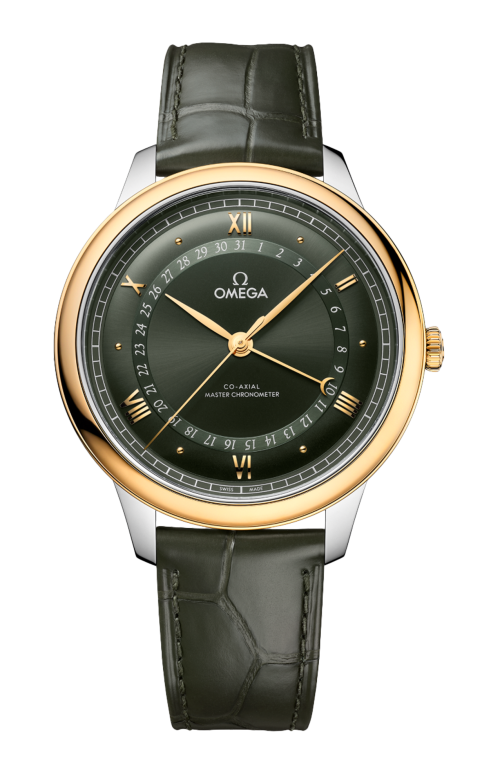 DE VILLE PRESTIGE 42 MM, ACCIAIO-ORO GIALLO SU ALLIGATORE - 434.23.42.22.10.001