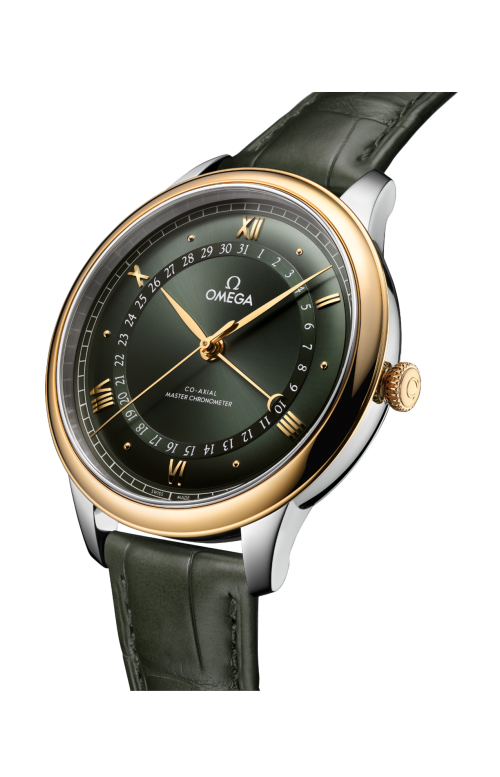 DE VILLE PRESTIGE 42 MM, ACCIAIO-ORO GIALLO SU ALLIGATORE - 434.23.42.22.10.001