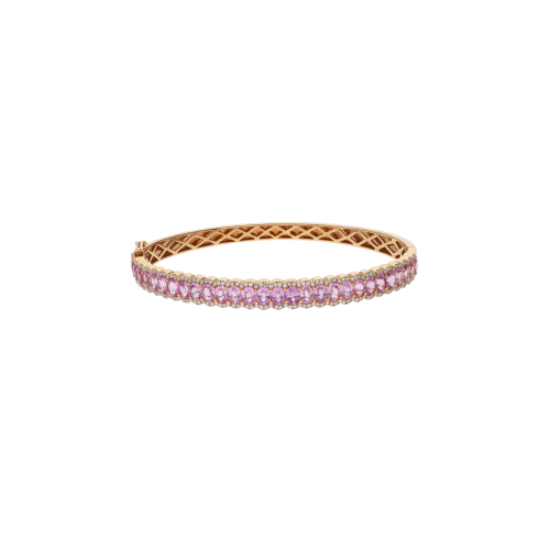 Accedi alla scheda di Bartorelli Italian Jewels BRACCIALE RIGIDO COLLEZIONE FOREVER IN ORO ROSA CON DEMI PAV&Eacute; DI ZAFFIRI ROSA E DEMI PAV&Eacute; DI DIAMANTI - KB1056/PS