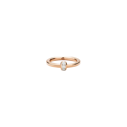 ANELLO POMELLATO TOGETHER IN ORO ROSA E DIAMANTI - PAC5013O7000DB000