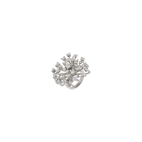 ANELLO RAMI IN ORO BIANCO CON DIAMANTI - VR23160DW