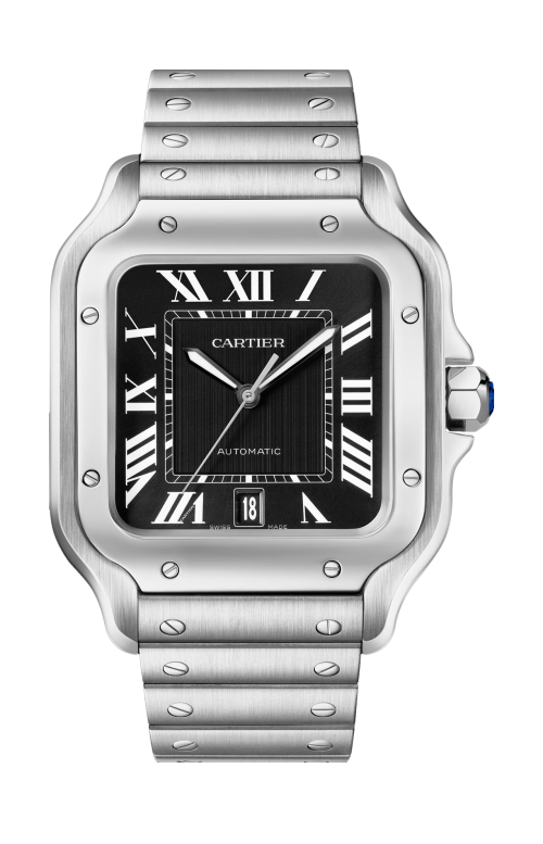 SANTOS DE CARTIER MODELLO GRANDE, ACCIAIO, AUTOMATICO - WSSA0096