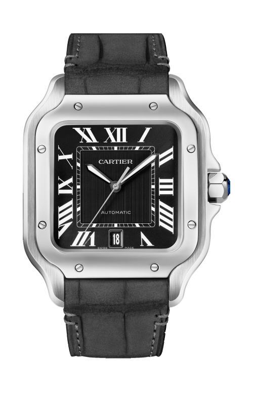 SANTOS DE CARTIER MODELLO GRANDE, ACCIAIO, AUTOMATICO - WSSA0096
