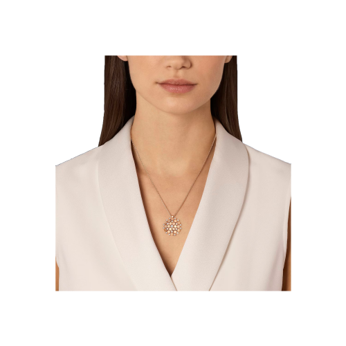 CHAUMET - PENDENTE BEE DE CHAUMET IN ORO ROSA CON PAVÉ DI DIAMANTI - 085404