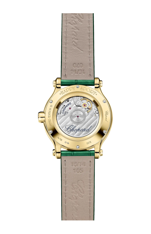 HAPPY SPORT 33M, AUTOMATICO, ORO GIALLO ETICO, DIAMANTI - 275378-0001