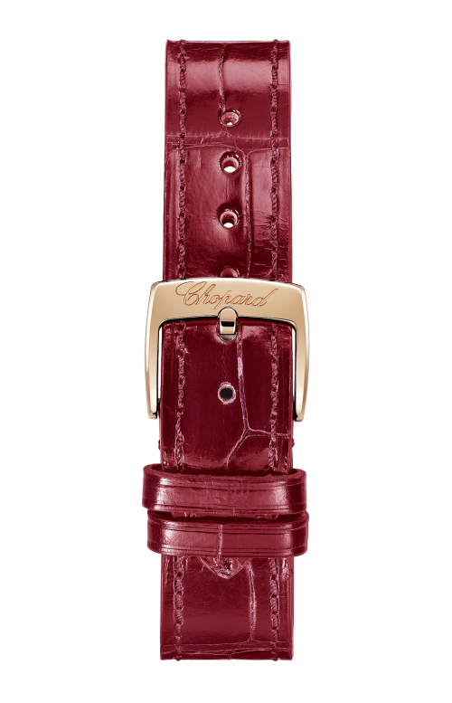 HAPPY SPORT 33 MM, AUTOMATICO, ORO ETICO ROSA, DIAMANTI, RUBINI - 275378-5011