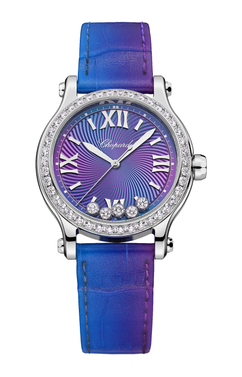 HAPPY SPORT 33 MM, AUTOMATICO, LUCENT STEEL™, DIAMANTI - 278608-3006