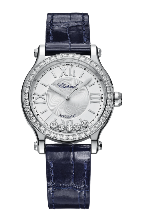 HAPPY SPORT 33 MM, AUTOMATICO, LUCENT STEEL™, DIAMANTI - 278608-3003