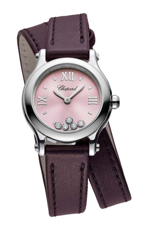 HAPPY SPORT 25 MM, QUARZO, LUCENT STEEL™, DIAMANTI - 278620-3004