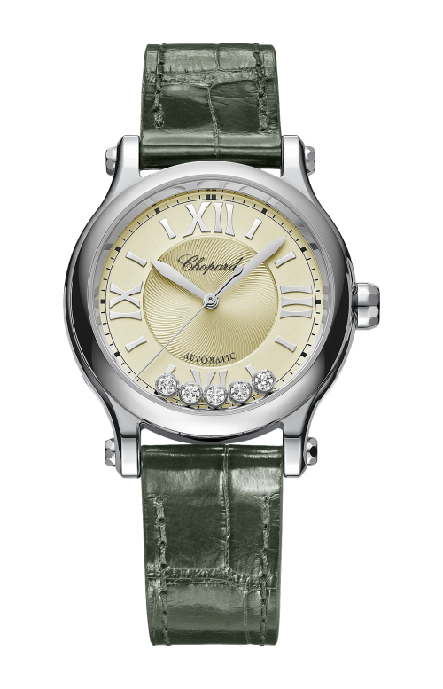 HAPPY SPORT 33 MM, AUTOMATICO, LUCENT STEEL™, DIAMANTI - 278608-3010