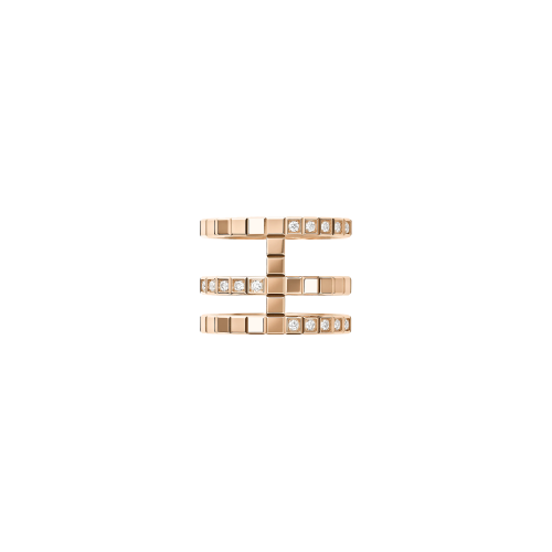 CHOPARD - ANELLO ICE CUBE, ORO ROSA ETICO, DIAMANTI - 827007-5010