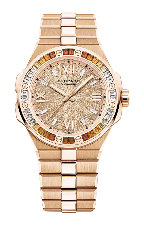 ALPINE EAGLE 41 MM, AUTOMATICO, ORO ROSA ETICO, SPESSARTITI, ZAFFIRI BIANCHI - 295363-5013