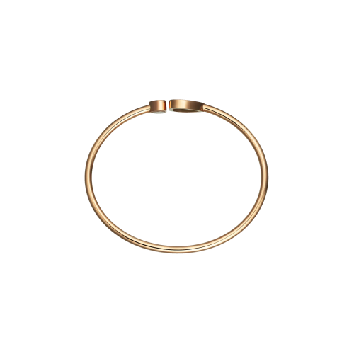 CHOPARD - BRACCIALE GIUNCO HAPPY HEARTS , ORO ROSA ETICO, DIAMANTI - 857482-5900