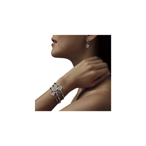 CHOPARD - BRACCIALE GIUNCO HAPPY HEARTS , ORO ROSA ETICO, DIAMANTI - 857482-5900
