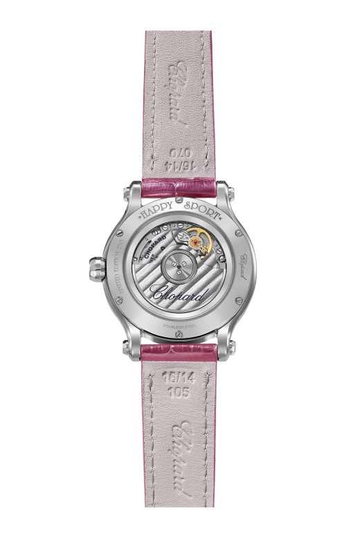 HAPPY SPORT 33 MM, AUTOMATICO, LUCENT STEEL™, DIAMANTI, TORMALINE - LIMITED EDITION - 278608-3008