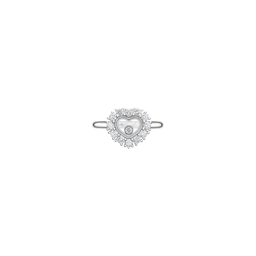 CHOPARD - ANELLO HAPPY DIAMONDS ICONS JOAILLERIE IN ORO BIANCO ETICO, DIAMANTI - 82A616-1000