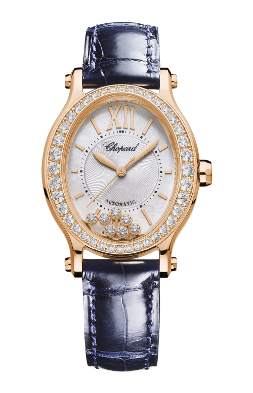 HAPPY SPORT 29 X 31 MM, AUTOMATICO, ORO ROSA ETICO, DIAMANTI - 275362-5002