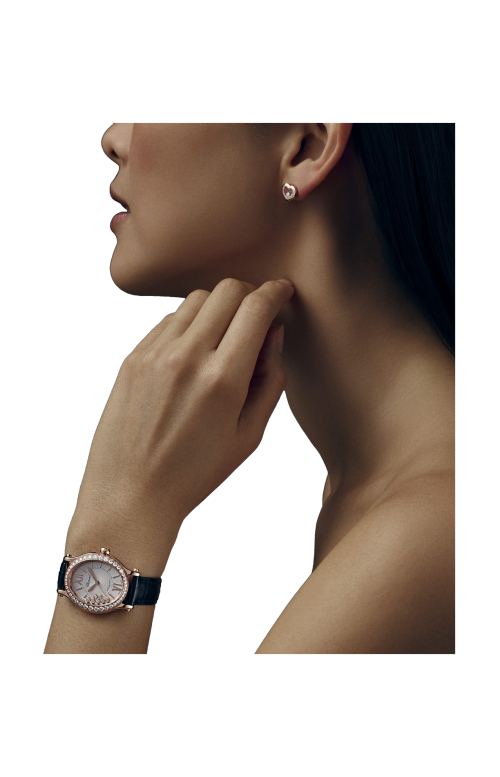 HAPPY SPORT 29 X 31 MM, AUTOMATICO, ORO ROSA ETICO, DIAMANTI - 275362-5002