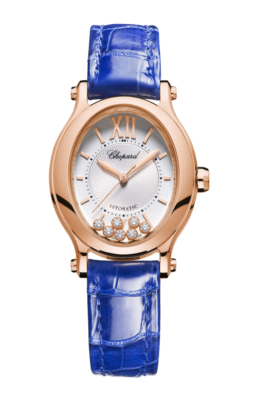 HAPPY SPORT 29 X 31 MM, AUTOMATICO, ORO ROSA ETICO, DIAMANTI - 275362-5001
