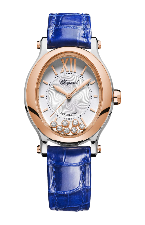 HAPPY SPORT 29 X 31 MM, AUTOMATICO, ORO ROSA ETICO, LUCENT STEEL™, DIAMANTI - 278602-6001
