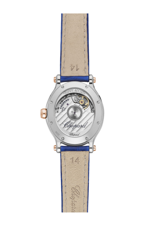 HAPPY SPORT 29 X 31 MM, AUTOMATICO, ORO ROSA ETICO, LUCENT STEEL™, DIAMANTI - 278602-6001