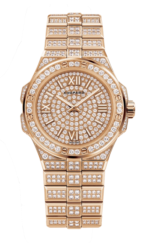 ALPINE EAGLE 36 MM, AUTOMATICO, ORO ROSA ETICO, DIAMANTI - 295370-5004