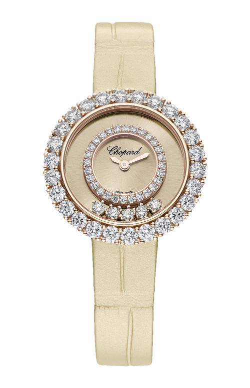 HAPPY DIAMONDS JOAILLERIE 29 MM, QUARZO, ORO ROSA ETICO, DIAMANTI - 205369-5002
