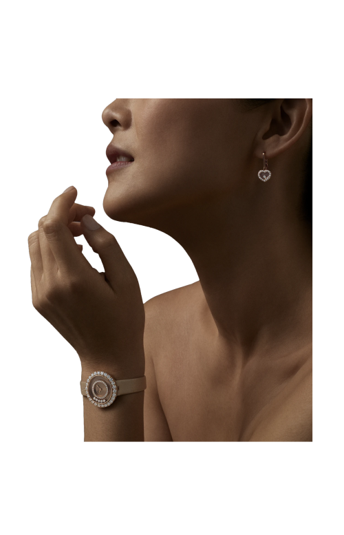 HAPPY DIAMONDS JOAILLERIE 29 MM, QUARZO, ORO ROSA ETICO, DIAMANTI - 205369-5002