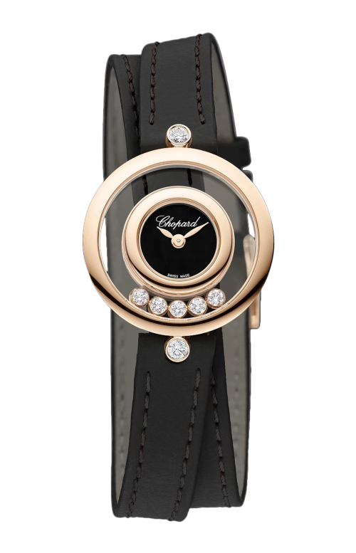 HAPPY DIAMONDS ICONS 26 MM, QUARZO, ORO ROSA ETICO, DIAMANTI - 209415-5004