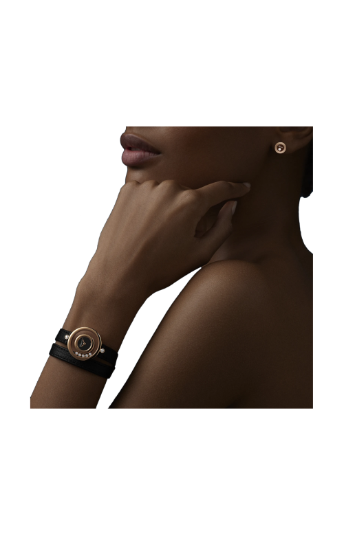 HAPPY DIAMONDS ICONS 26 MM, QUARZO, ORO ROSA ETICO, DIAMANTI - 209415-5004