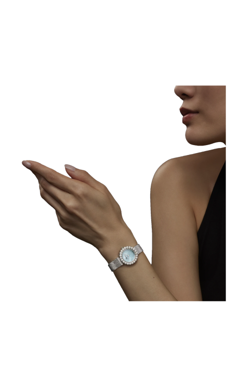 L'HEURE DU DIAMANT ROUND 26 MM, MANUALE, ORO ETICO BIANCO, DIAMANTI - 10A178-1314