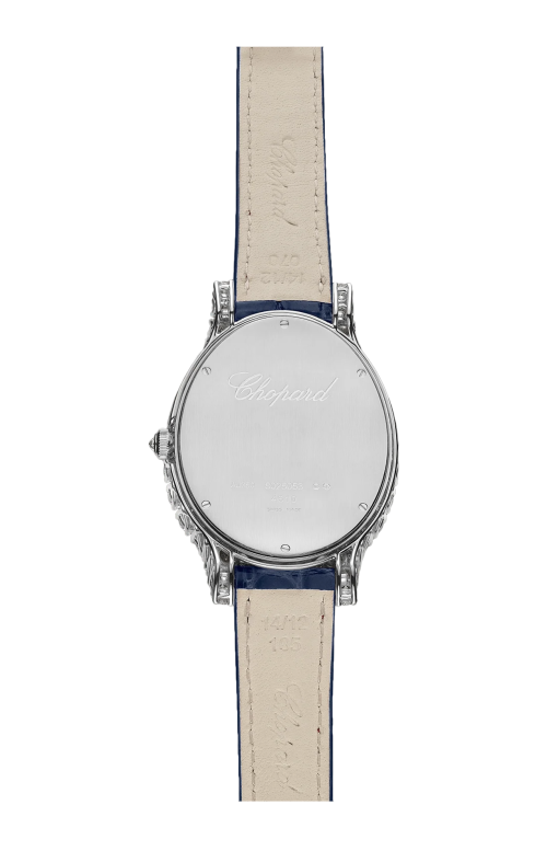 L'HEURE DU DIAMANT OVAL 40 X 34 MM, MANUALE, ORO ETICO BIANCO, DIAMANTI - 139383-1223