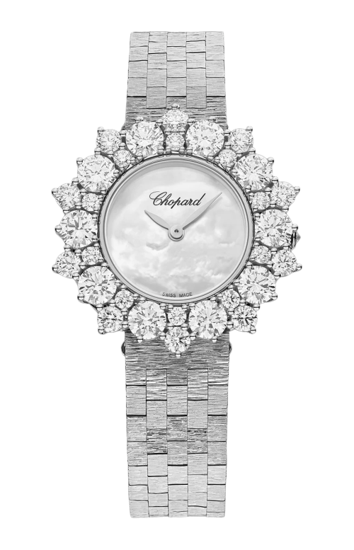 L'HEURE DU DIAMANT ROUND 30 MM, MANUALE, ORO ETICO BIANCO, DIAMANTI - 10A391-1300