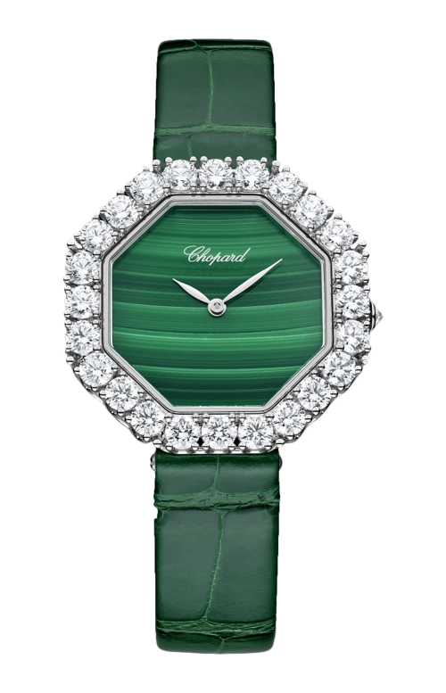 L'HEURE DU DIAMANT OCTAGONAL 32 X 32 MM, AUTOMATICO, ORO ETICO BIANCO, DIAMANTI - 13A097-1111