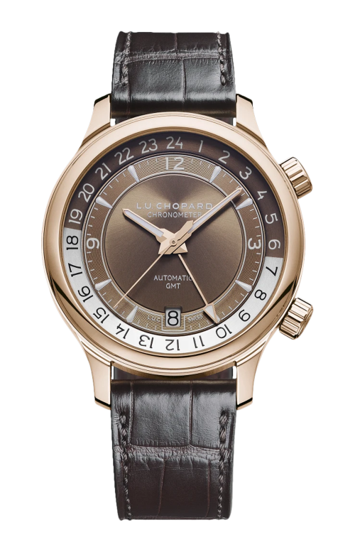 L.U.C GMT ONE 42 MM, AUTOMATICO, ORO ROSA ETICO - 161943-5001