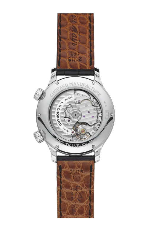 L.U.C TIME TRAVELLER ONE 42 MM, AUTOMATICO, PLATINO - 161942-9001