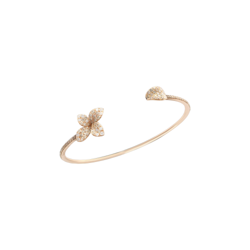 BRACCIALE PETIT GARDEN IN ORO ROSA CON DIAMANTI, FIORE PICCOLO - 15424RX