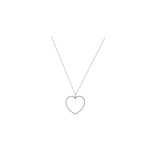 Accedi al prodotto correlato Bartorelli Italian Jewels COLLANA GIROCOLLO IN ORO BIANCO CON PENDENTE CUORE SILHOUETTE IN DIAMANTI - 065-4447